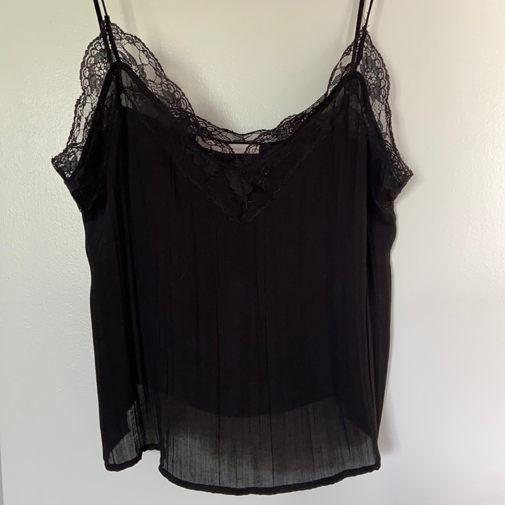 Zara Tank Top | Black Lace | XL